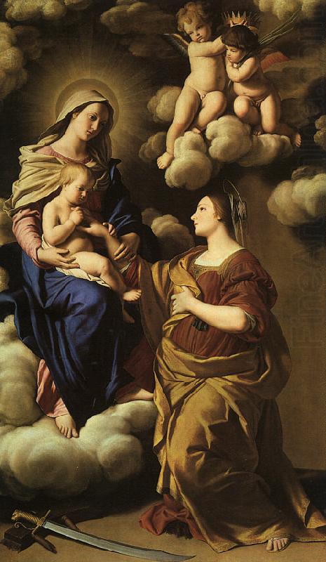 The Mystic Marriage of St.Catherine, Giovan Battista Salvi Sassoferrato